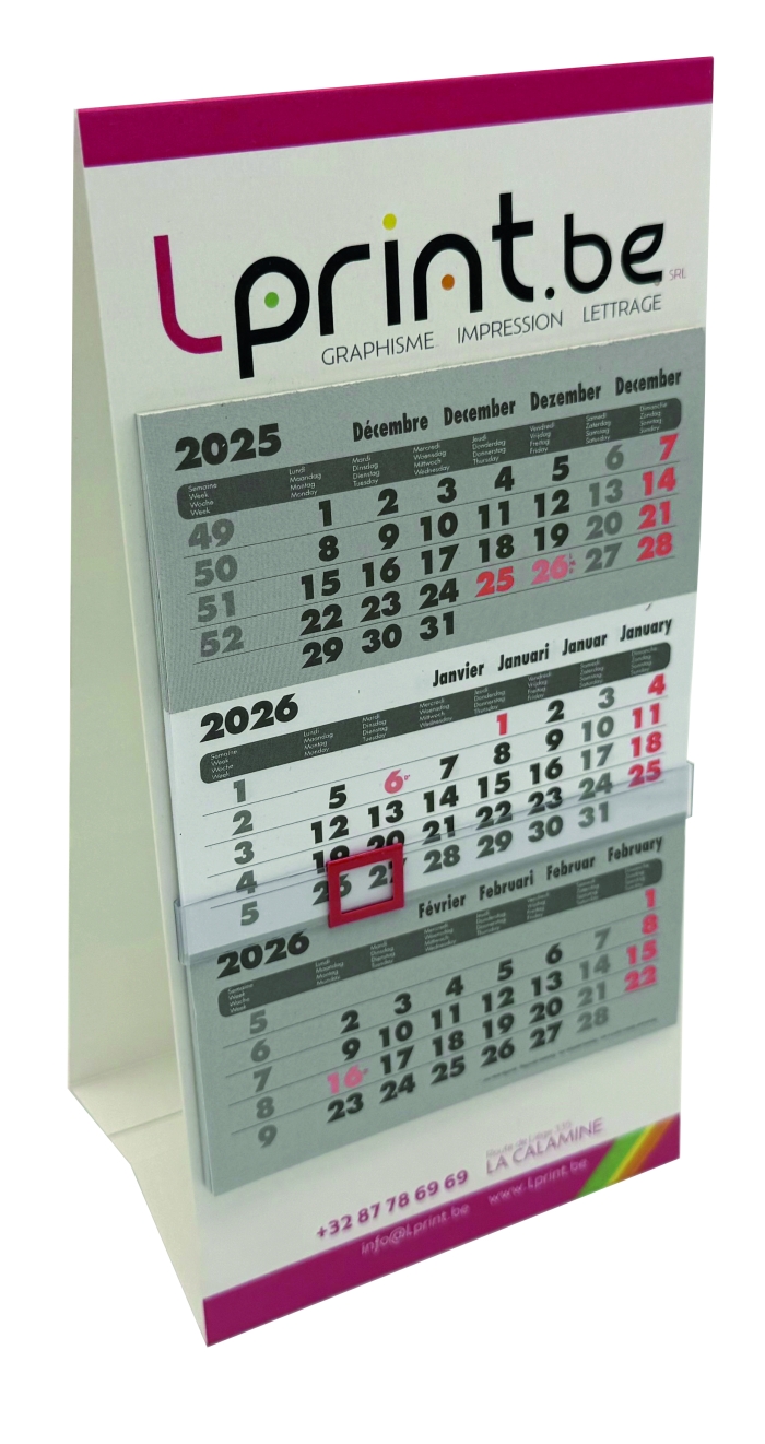 Calendrier bureau
