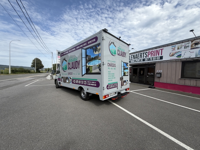 Lettrage d'une remorque pour KL location