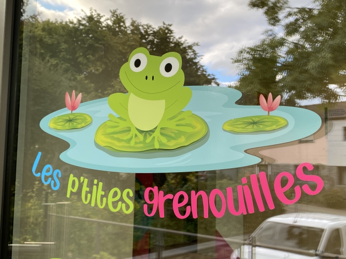 Lettrage pour les Petites Grenouilles