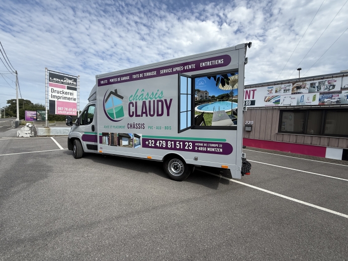 Lettrage d'une remorque pour KL location